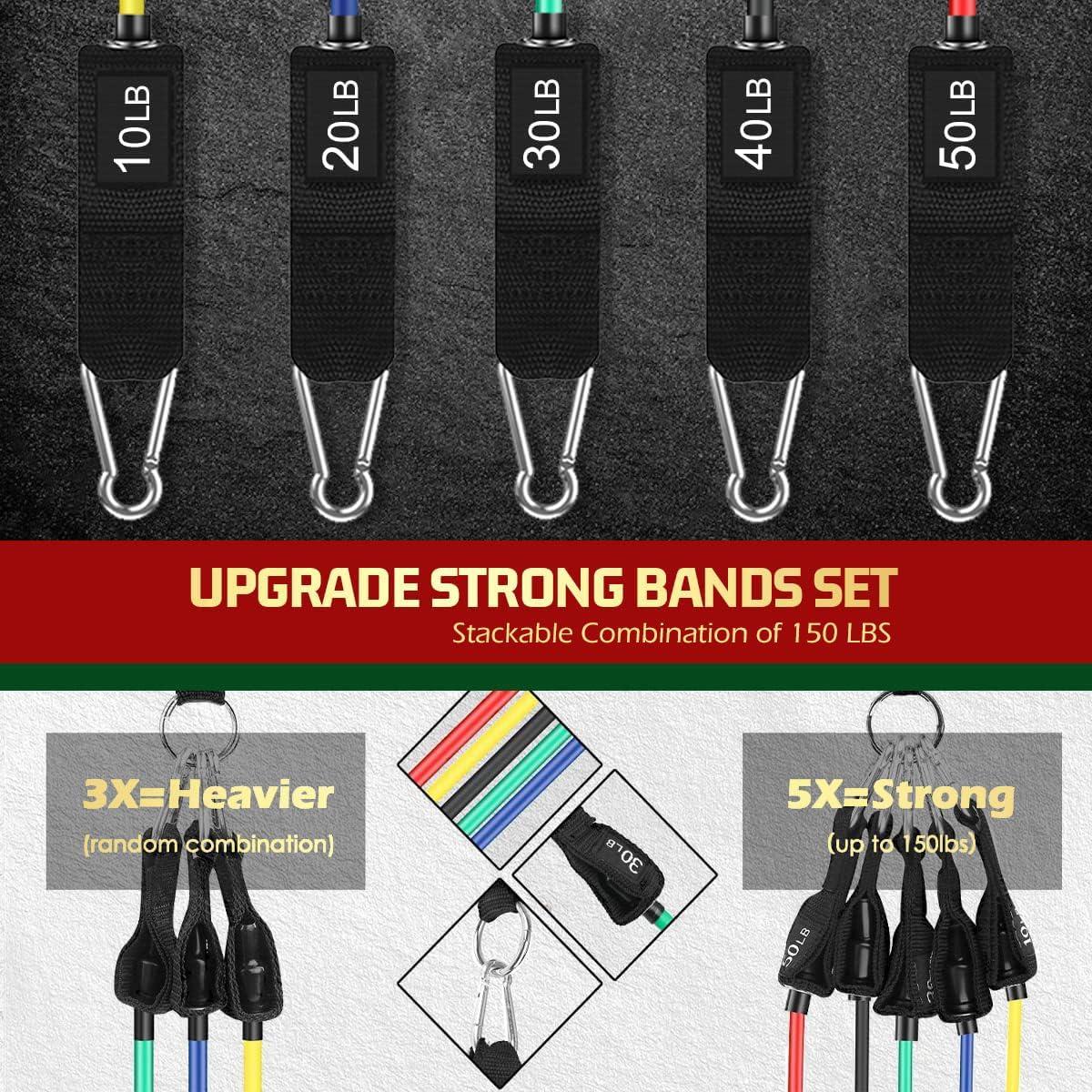 Versatile Resistance Bands Set